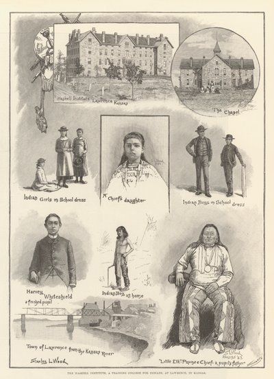 The Haskell Institute, a Training College for Indians, at Lawrence, in Kansas by Stanley L. Wood