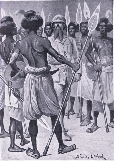 The type of warrior Burton met in Somaliland (illustration from Cassell