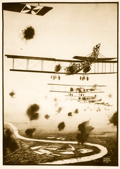 Daylight Raid on London, illustration from 