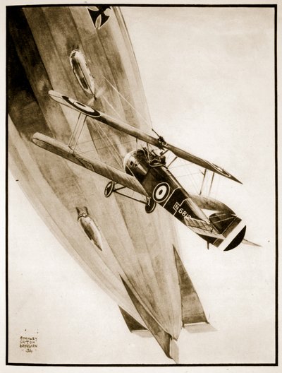 L.T. Culley Gets His Zeppelin, illustration from 