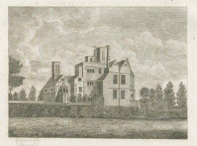 Black Ladies Priory (engraving) by Stebbing Shaw