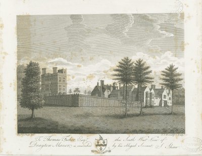 Drayton Bassett - "Drayton Manor" (engraving) by Stebbing Shaw