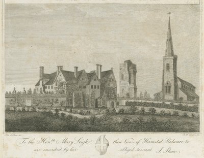 Hamstall Ridware - Church and Manor House by Stebbing Shaw