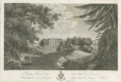 Hamstead Hall (engraving) by Stebbing Shaw