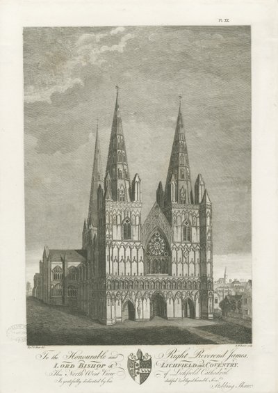 Lichfield Cathedral - West Front by Stebbing Shaw