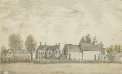 Pipe Ridware Church and Manor House by Stebbing Shaw