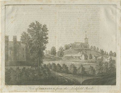 Shenstone Church and Village by Stebbing Shaw