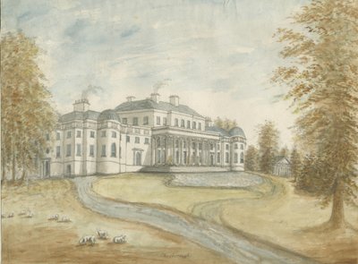 Shugborough Hall (Watercolour, c.1800) by Stebbing Shaw