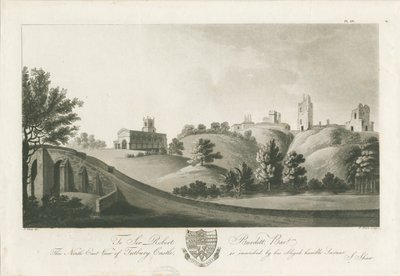 Tutbury Castle - North East View by Stebbing Shaw