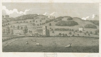 Wolseley - Colwich Church and Oakedge House by Stebbing Shaw
