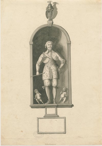 Wolverhampton - Statue of Admiral Richard Leveson in St. Peter