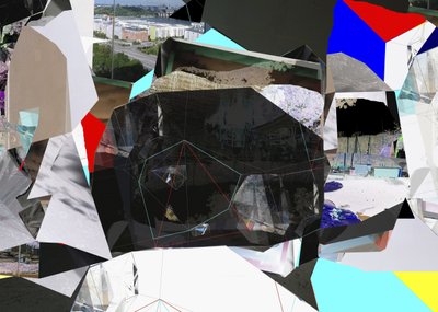 Geometric City Collage by Stefan Fransson