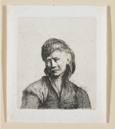 Bust of a Cossack by Stefan Juliusz Norblin de la Gourdaine