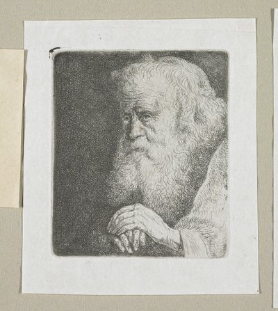 Half-Length of an Old Man with a White Beard by Stefan Juliusz Norblin de la Gourdaine