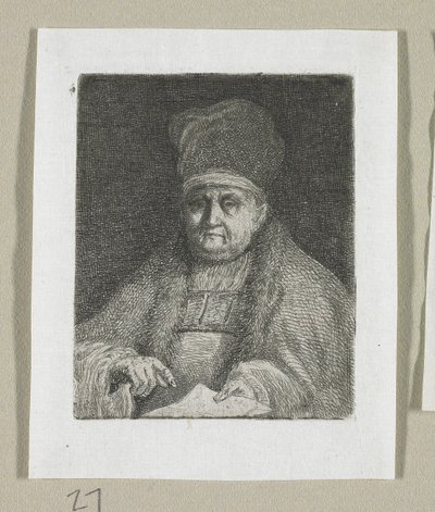 Half-Length Portrait of an Ecclesiastic Dignitary by Stefan Juliusz Norblin de la Gourdaine