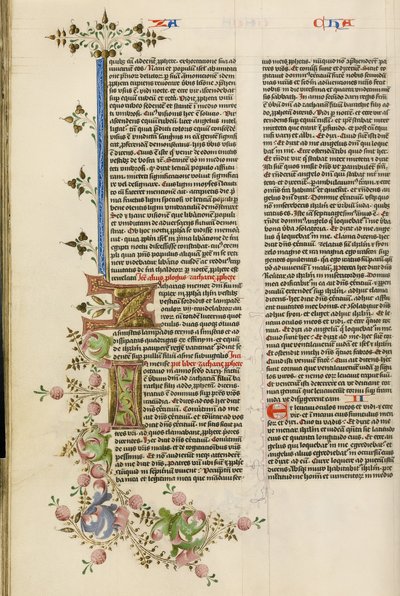 Decorated Initial Z; Decorated Initial I by Stefan Lochner