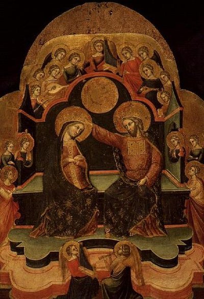 The Coronation of the Virgin by Stefano (fl.1353 81) Veneziano