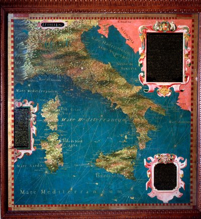 Italy and Corsica Map by Stefano Buonsignori