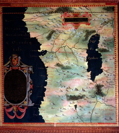 West Africa (Congo and Angola) Map Made by Stefano Bonsignori by Stefano Buonsignori
