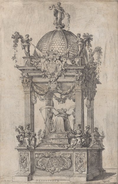 The Catafalque of Philip IV of Spain by Stefano Camogli