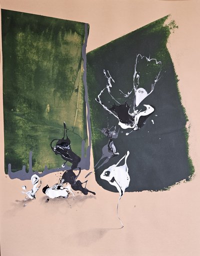 Dynamic Green Abstract by Stefano Mazzolini