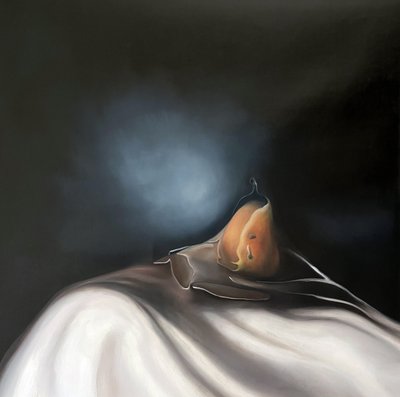 Elegant Pear Still Life by Stefano Mazzolini