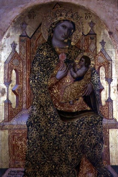 Madonna and Child Enthroned by Stefano Veneziano