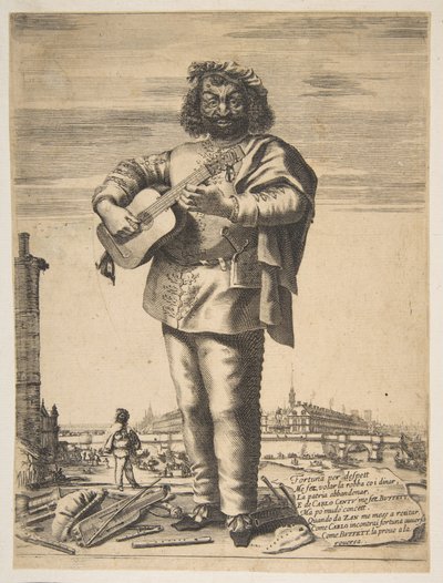 Carlo Cantu Called Buffetto by Stefano della Bella, Jean Couvay