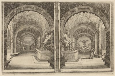 A Grotto Seen from Two Different View Points, probably 1653 by Stefano della Bella