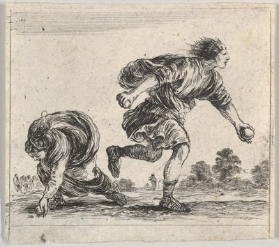 Atalanta and Hippomenes, from Game of Mythology by Stefano della Bella