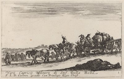 Baggage Train, c. 1641 by Stefano della Bella