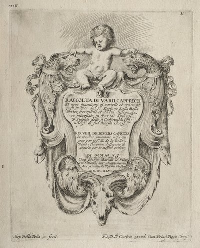 Collection of Various Caprices and New Designs of Cartouches and Ornaments by Stefano della Bella