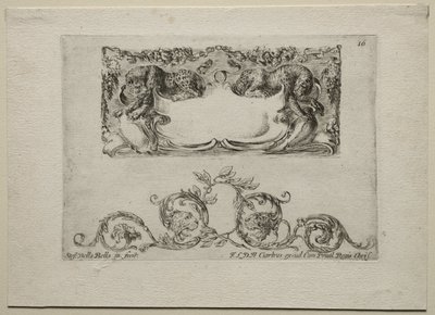 Collection of Various Caprices and New Designs of Cartouches and Ornaments: No 16 by Stefano della Bella