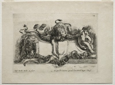 Collection of Various Caprices and New Designs of Cartouches and Ornaments: No 18 by Stefano della Bella
