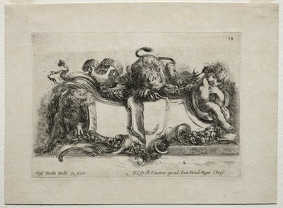 Collection of Various Caprices and New Designs of Cartouches and Ornaments: No 18 by Stefano della Bella