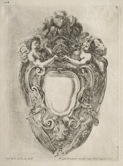 Collection of Various Caprices and New Designs of Cartouches and Ornaments: No. 3 by Stefano della Bella