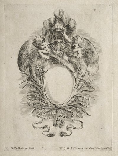 Collection of Various Caprices and New Designs of Cartouches and Ornaments: No. 5 by Stefano della Bella