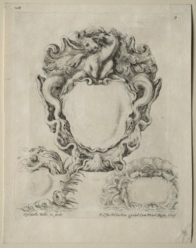 Collection of Various Caprices and New Designs of Cartouches and Ornaments: No. 9 by Stefano della Bella