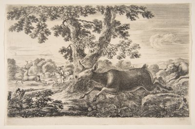 Deer Hunt, from Animal Hunts (Chasses à Différents Animaux) by Stefano della Bella