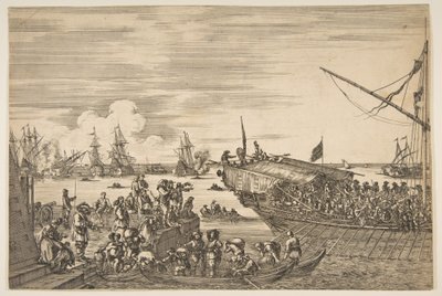 Departure of a Galley at the Port of Livorno, from Views of the Port of Livorno by Stefano della Bella