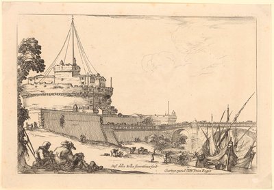 Castle of the Holy Angel in Rome, Plate 2 of the Series 