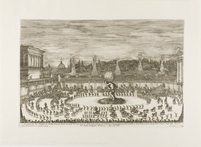 Equestrian Ballet in the Amphitheater of the Boboli Gardens by Stefano della Bella