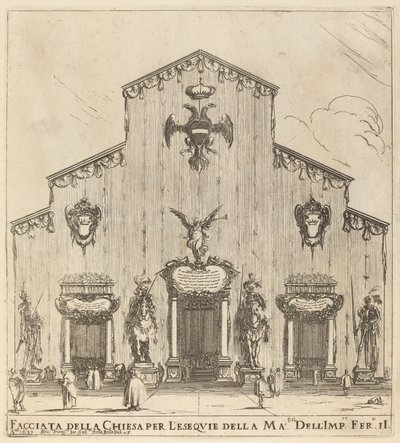 Facade of the Church of San Lorenzo, Florence by Stefano della Bella