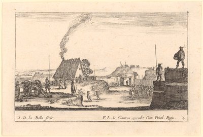Fortification, Plate 4 from the Series "Various Military Capriccios" by Stefano della Bella