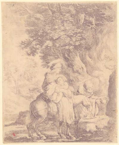 Flight into Egypt by Stefano della Bella