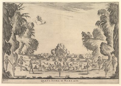 Fourth Scene, The Sea, from The Marriage of the Gods by Stefano della Bella