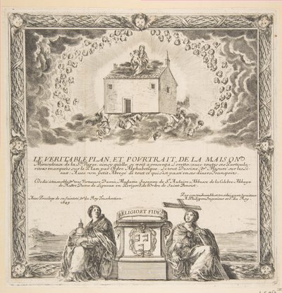 Frontispiece for The True Plan and Portrait of the House of the Holy Virgin by Stefano della Bella