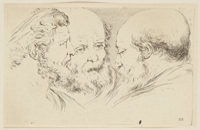 Heads by Stefano della Bella