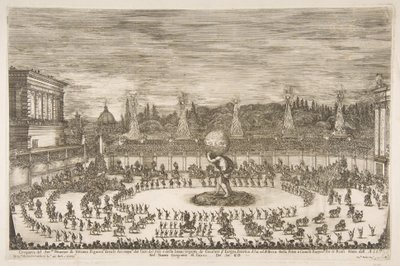 Il Mondo Festeggiante: Entrance of Cosimo III de Medici, 1661 by Stefano della Bella
