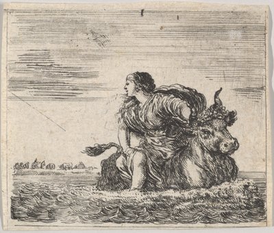 Jupiter and Europa, from Game of Mythology by Stefano della Bella